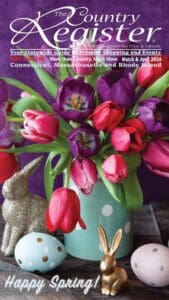 Crafting materials on a wooden background.