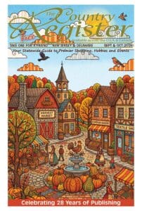 Colorful quilt patterns and magazine cover.