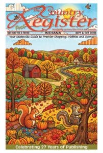 Quilting and sewing magazine cover design.