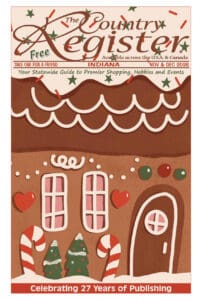 Quilting and sewing magazine cover design.